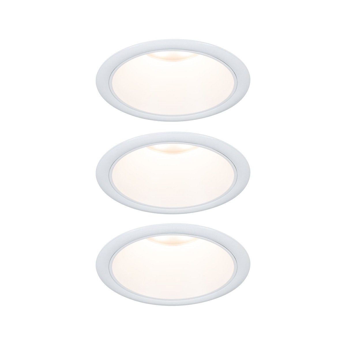 Paulmann 94870 LED Cole Coin Basisset 3er-Set 2700K weiss 3-Step-Dim IP44