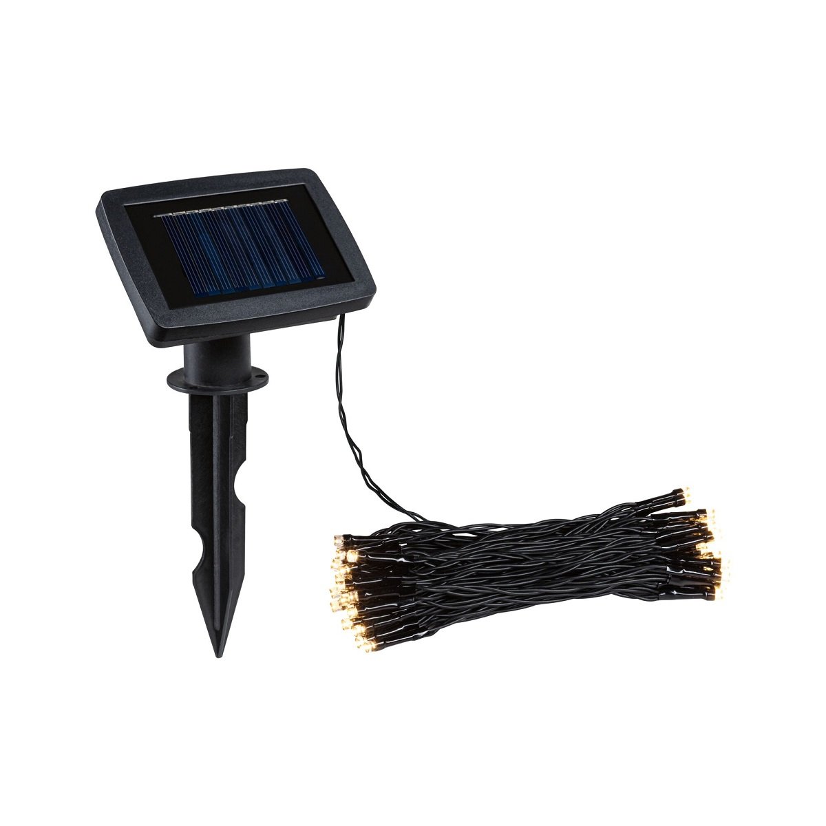 Paulmann 94877 Solar LED Lichterkette Aurinka 8m IP44 3000K schwarz