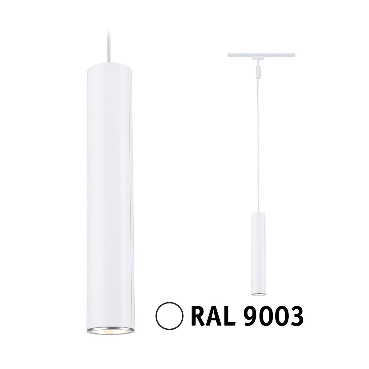 Paulmann 94888 URail Pendel Catalejo max. 10W GU10 230V Signalwei� RAL 9003