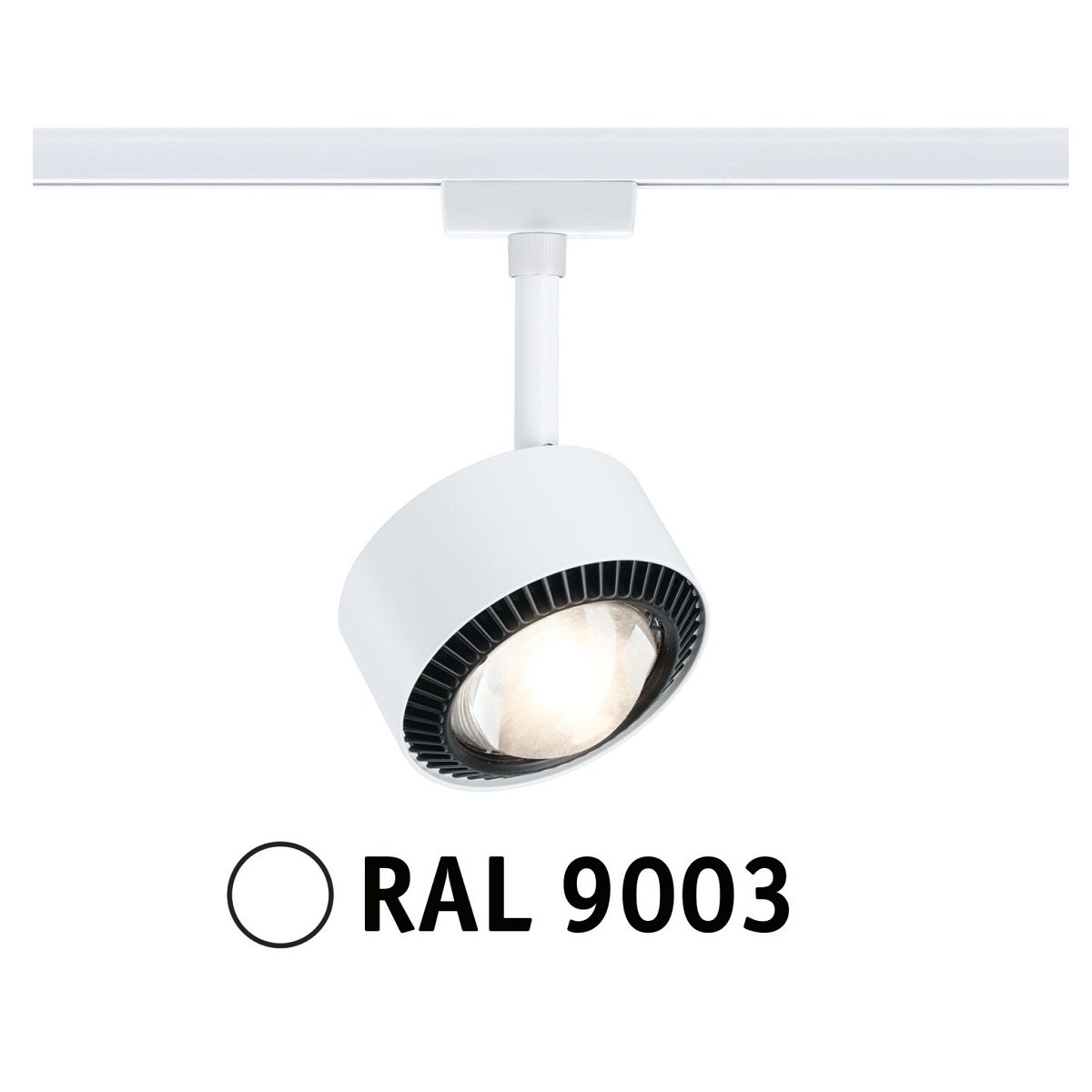 Paulmann 94897 URail LED Spot Aldan 3000K dimmbar 230V Signalwei� RAL 9003