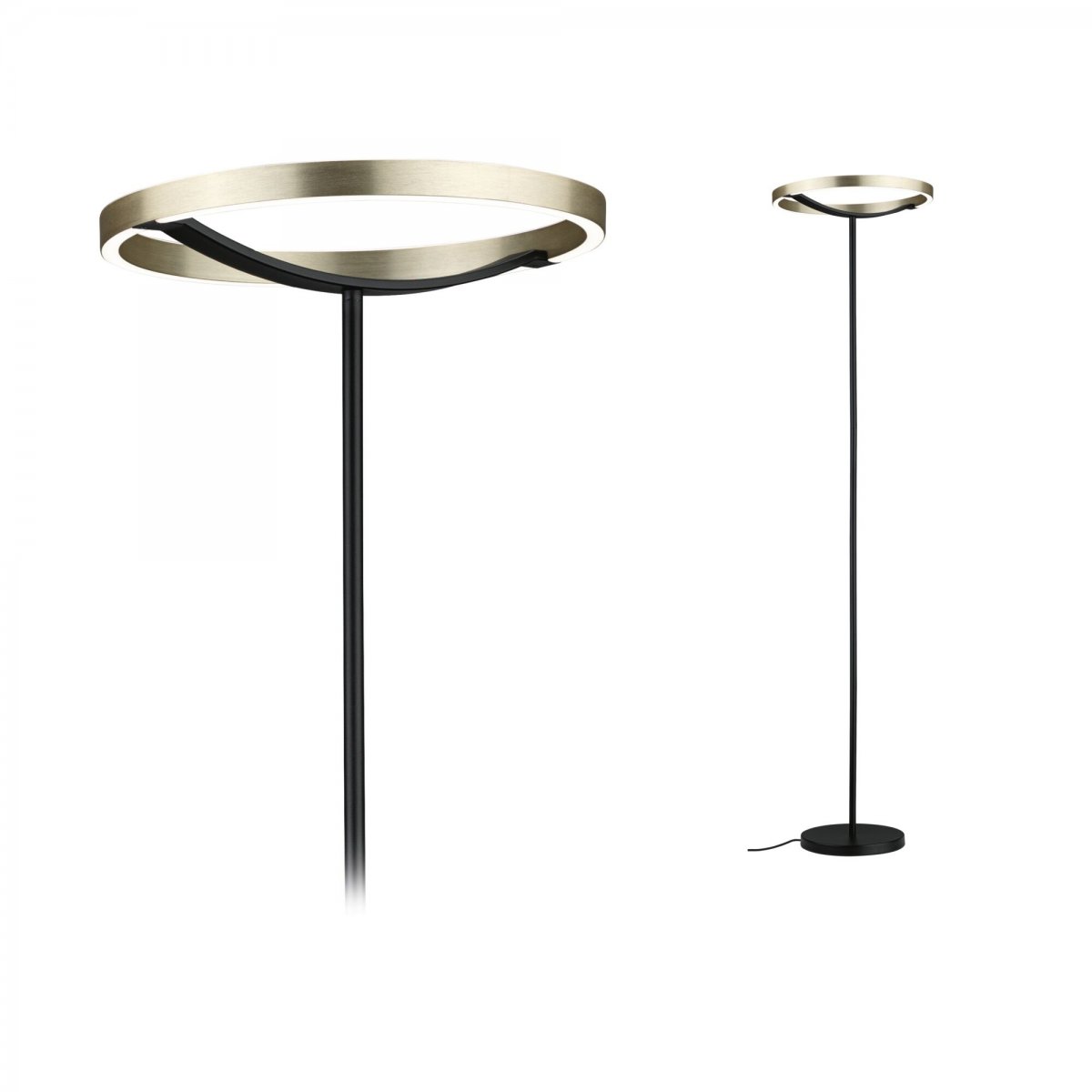 Paulmann 94926 LED Stehleuchte Melira 2700K 3-Step-Dim Schwarz Gold
