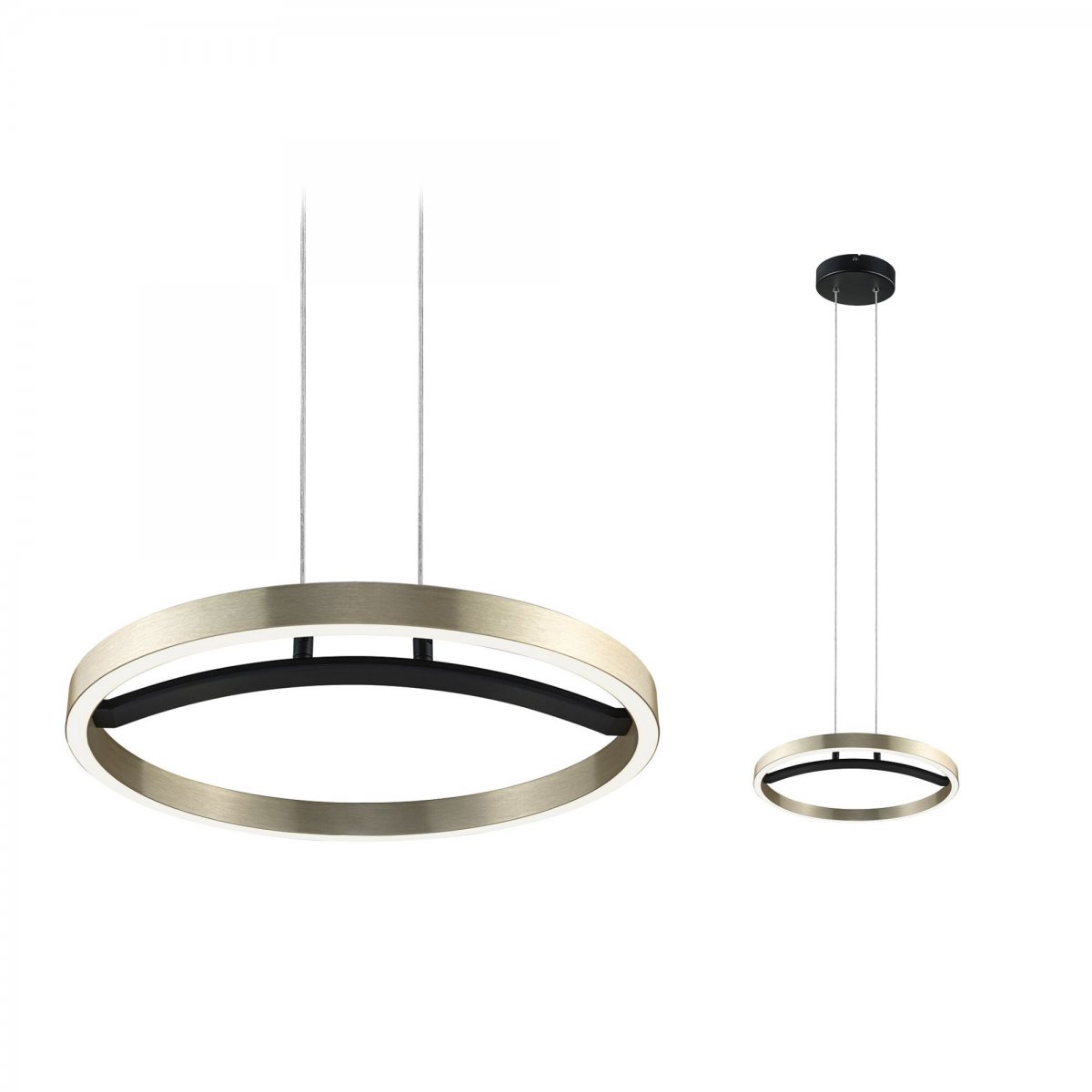 Paulmann 94928 LED Pendelleuchte Melira 2700K 3-Step-Dim Schwarz Gold