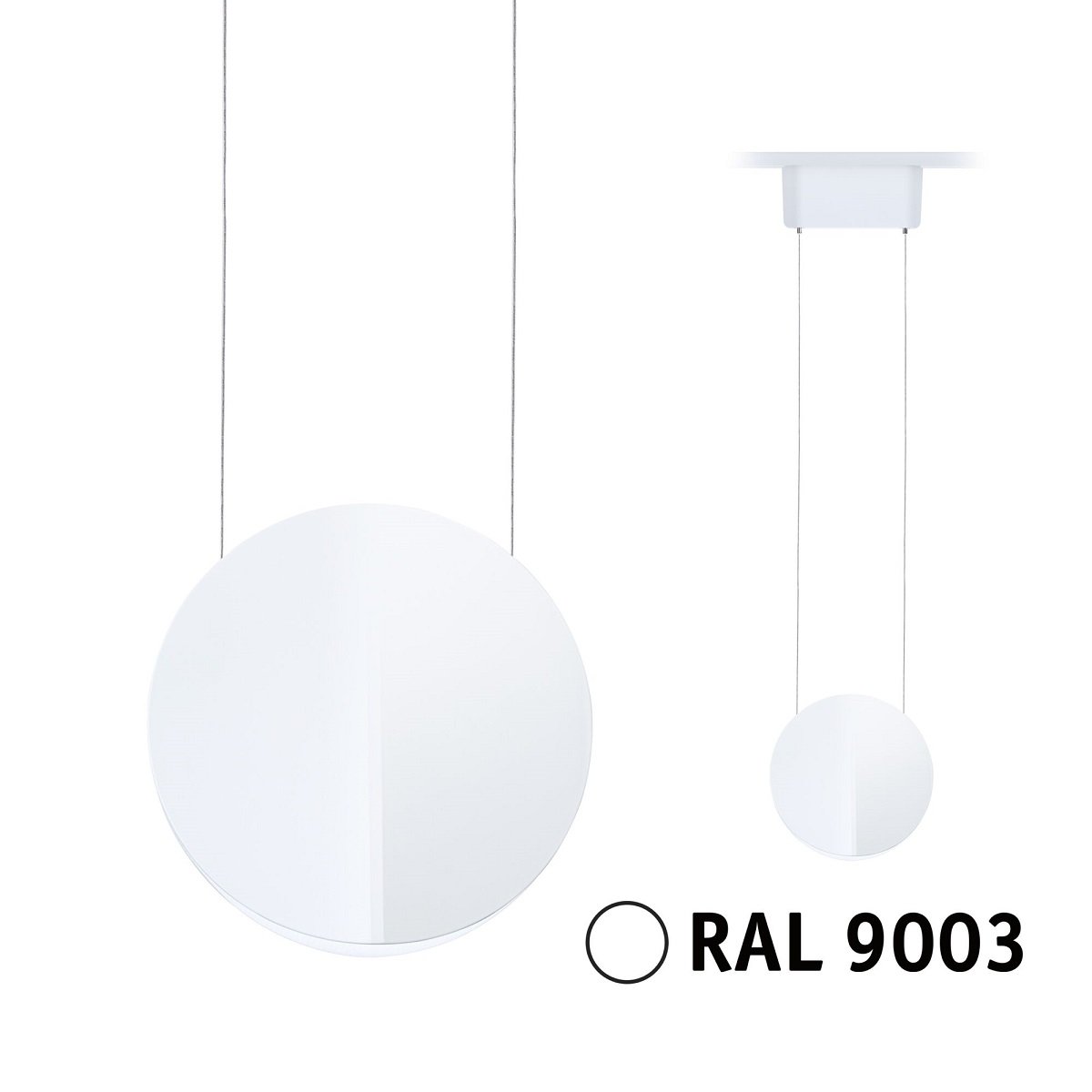 Paulmann 94969 URail LED Pendel Alejandro 4000K 3-Step-Dim 230V Signalwei� RAL 9003