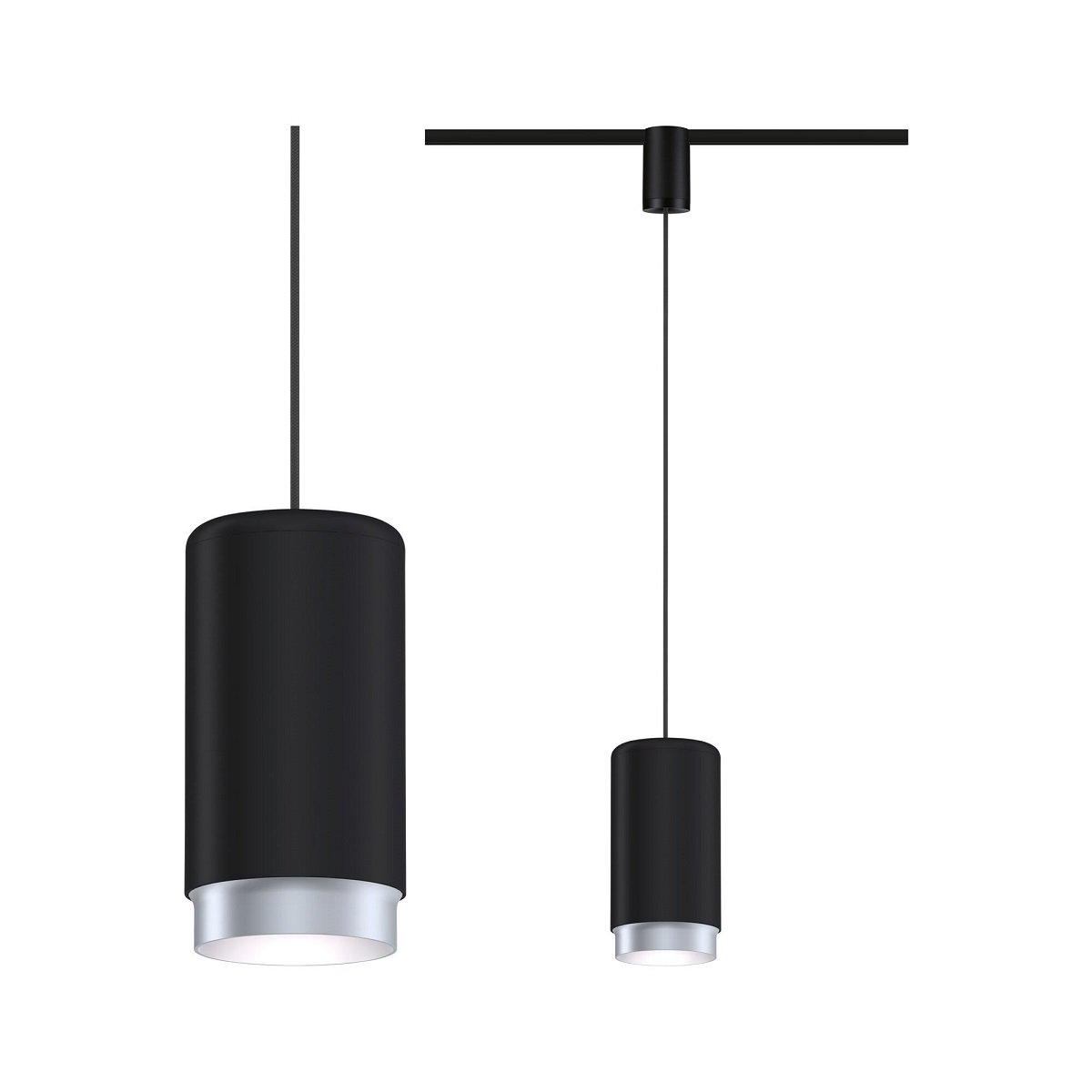 Paulmann 95402 URail LED Pendel Corus Schwarz max.50W E27