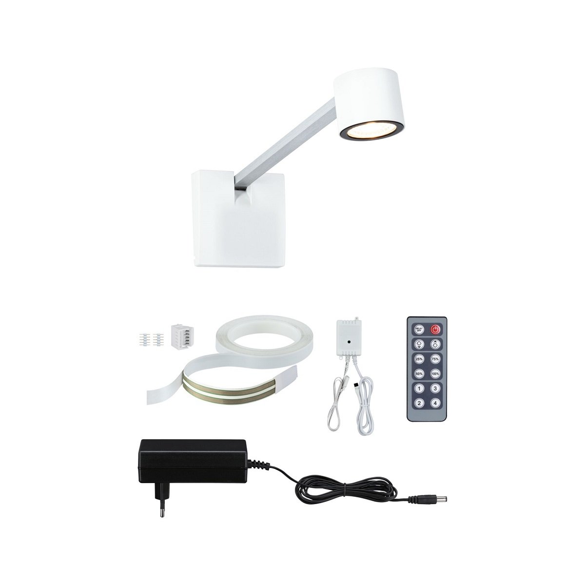 Paulmann 95576 LED Bilderleuchte Adelia Alu geb�rstet 2700K Komplettset