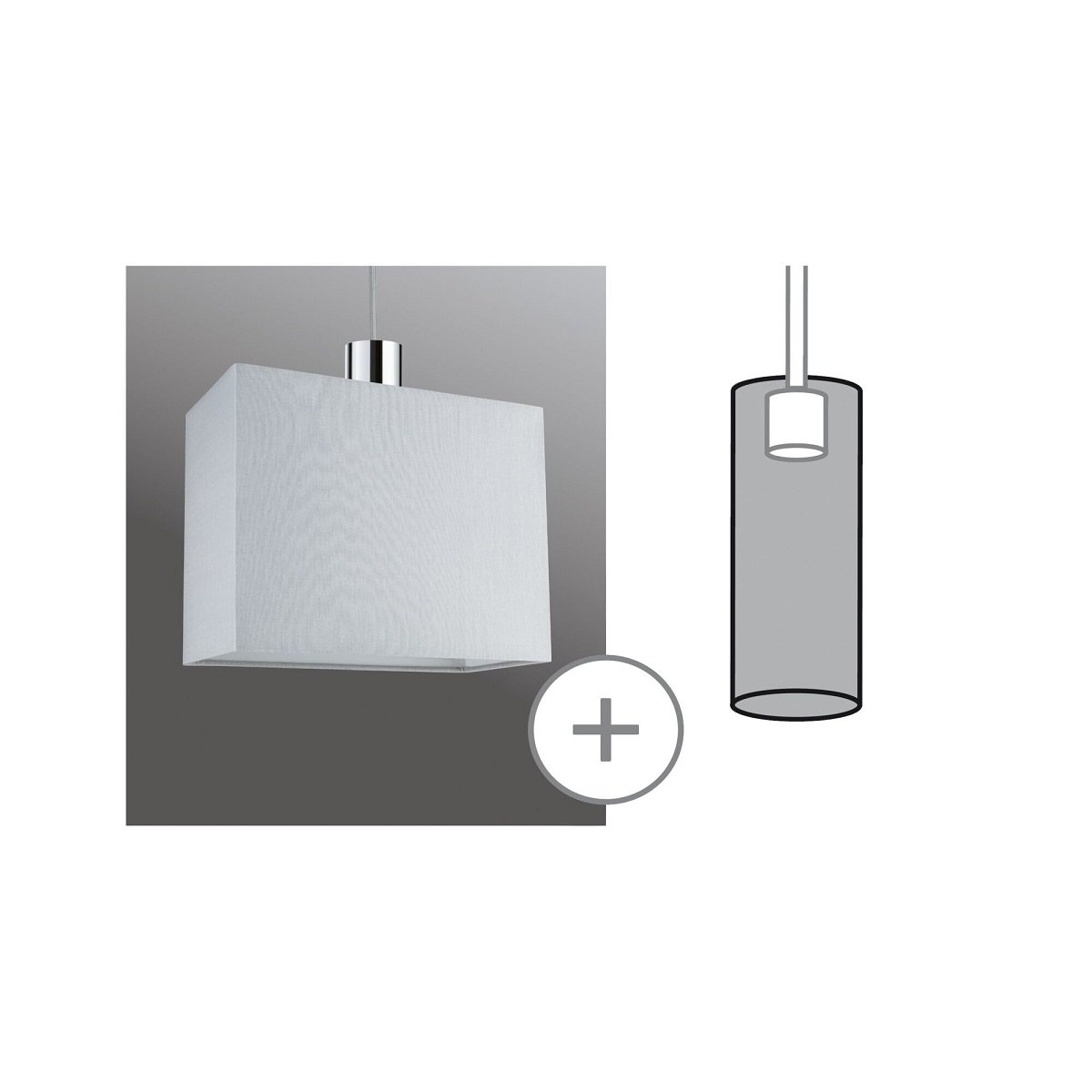 Paulmann 95610 Schienensystem Urail Schirm Verona 2Easy 250x130mm Grau