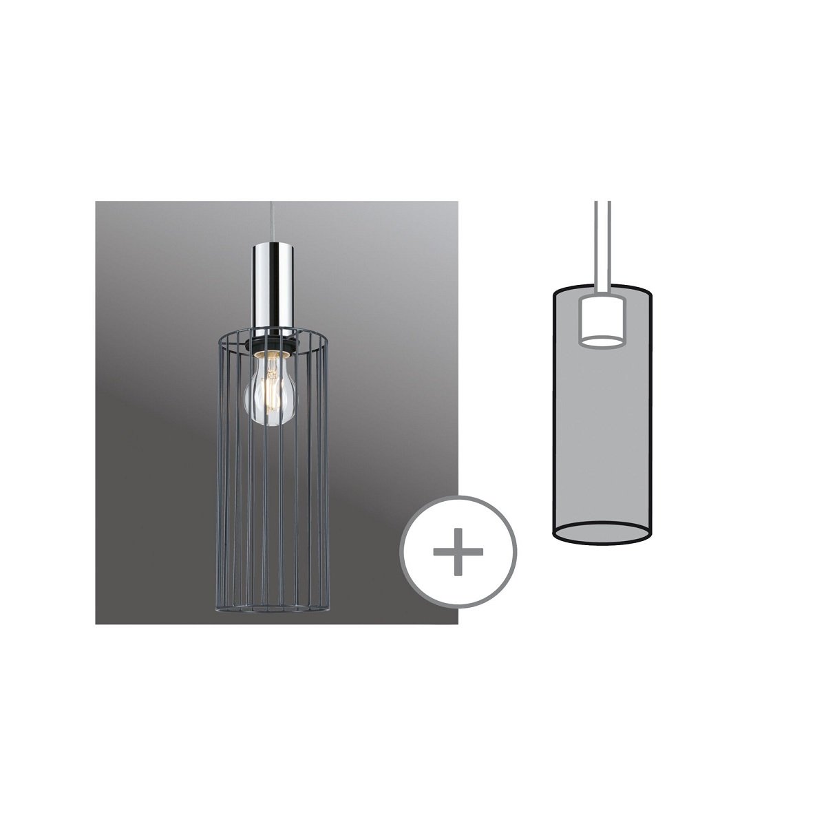 Paulmann 95614 Schienensystem Urail Schirm Biraha 2Easy 120mm Anthrazit