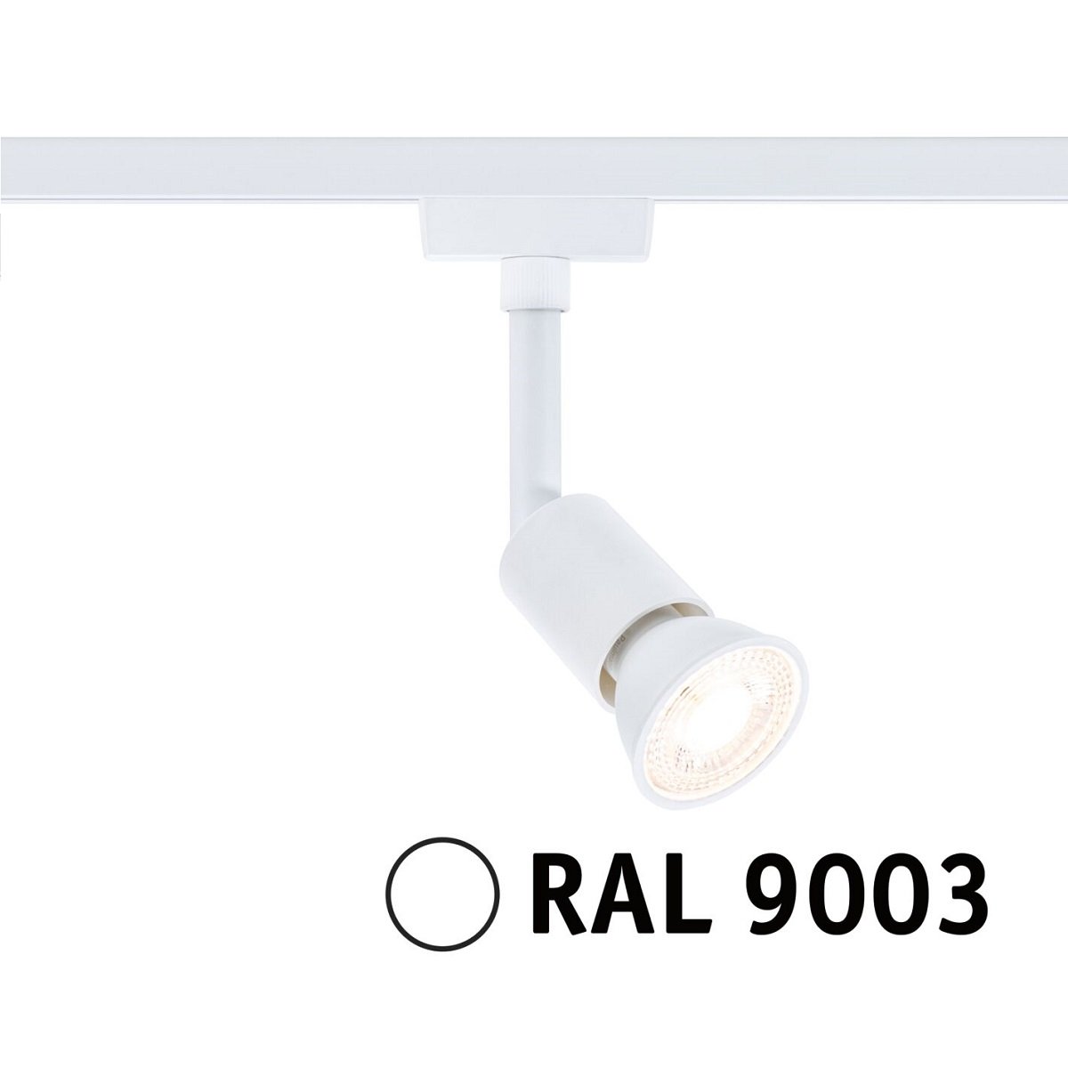 Paulmann 95635 URail Schienenspot Salt GU10 max. 10W 230V Signalwei� RAL 9003