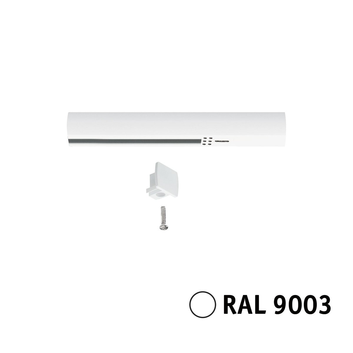 Paulmann 95642 URail Schienensystem Einspeisung Ende 230V Signalwei� RAL 9003