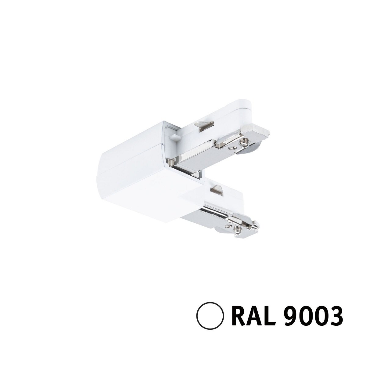 Paulmann 95646 URail Schienensystem L-Verbinder 230V Signalwei� RAL 9003