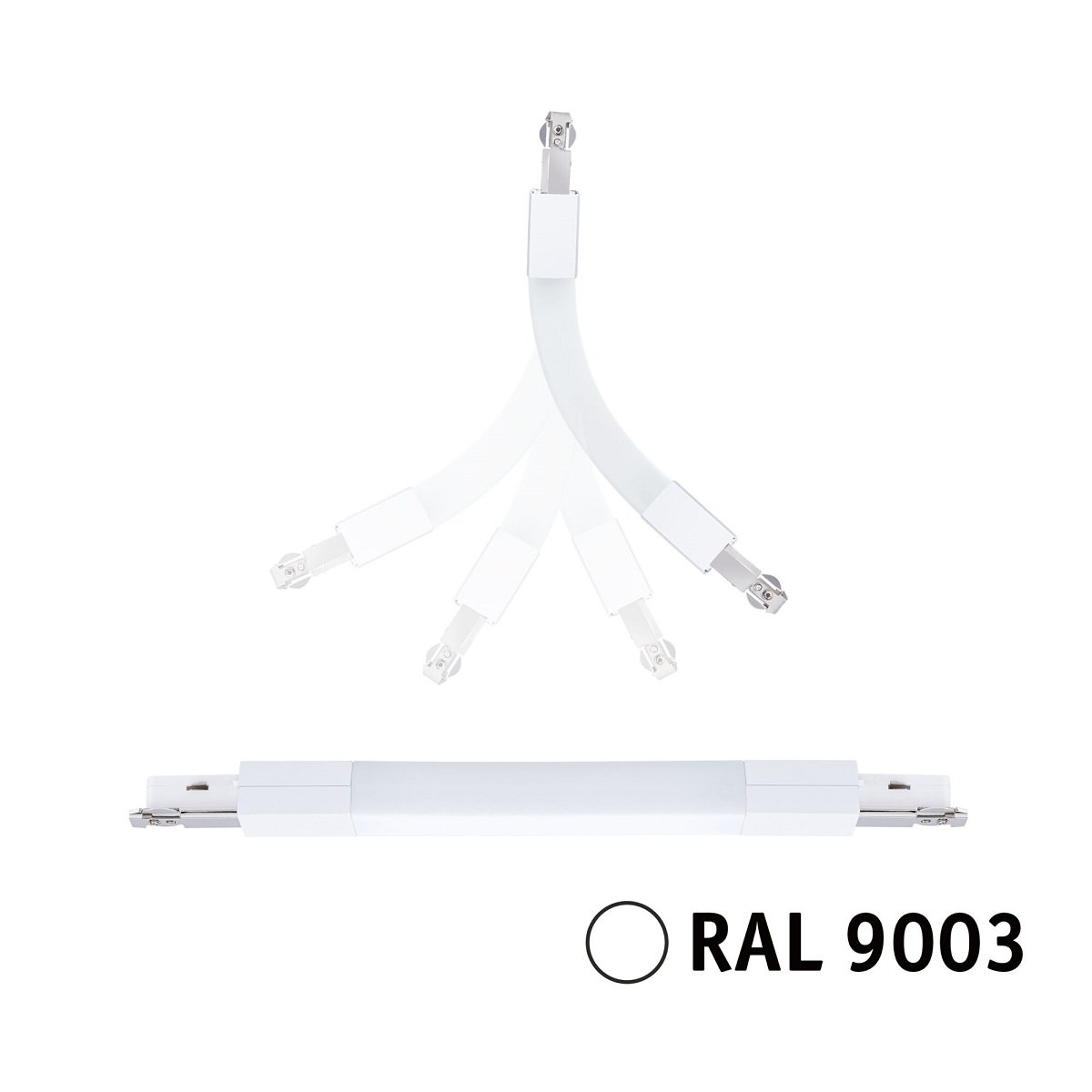 Paulmann 95650 URail Flex Verbinder II max. 1000W Signalwei� RAL 9003
