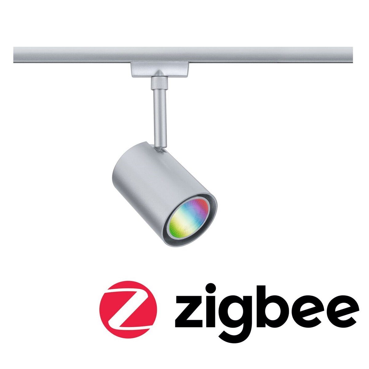 Paulmann 95662 URail LED Schienenspot Luxe Smart Home ZigBee RGBW GU10 230V Chrom matt