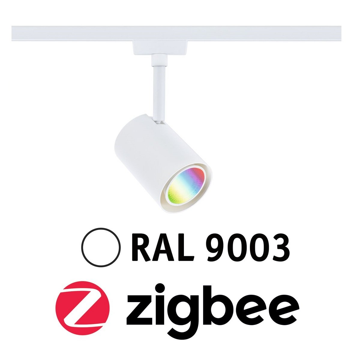 Paulmann 95663 URail LED Schienenspot Luxe Smart Home ZigBee RGBW 230V Signalwei�