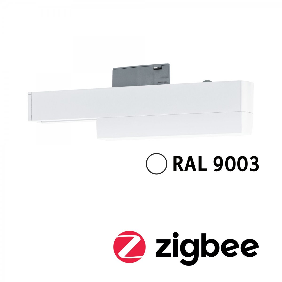 Paulmann 95677 URail Zubeh�r Smart Home ZigBee Schienenadapter max. 20W Signalwei� RAL 9003