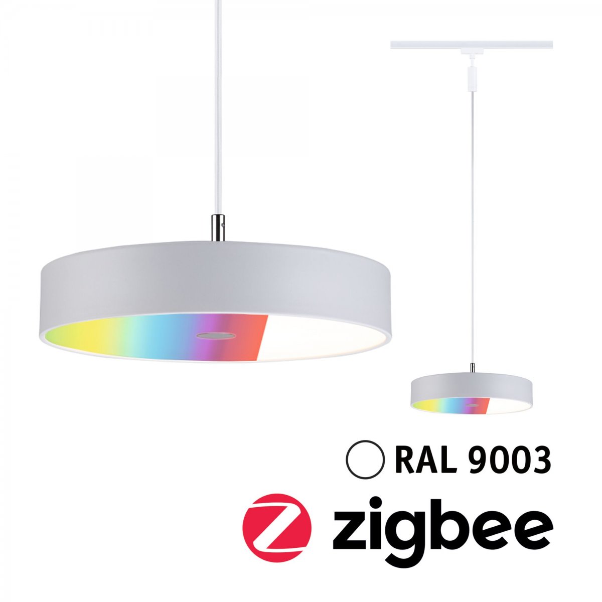 Paulmann 95680 URail LED Pendel Hildor Zigbee RGBW 230V Signalwei�