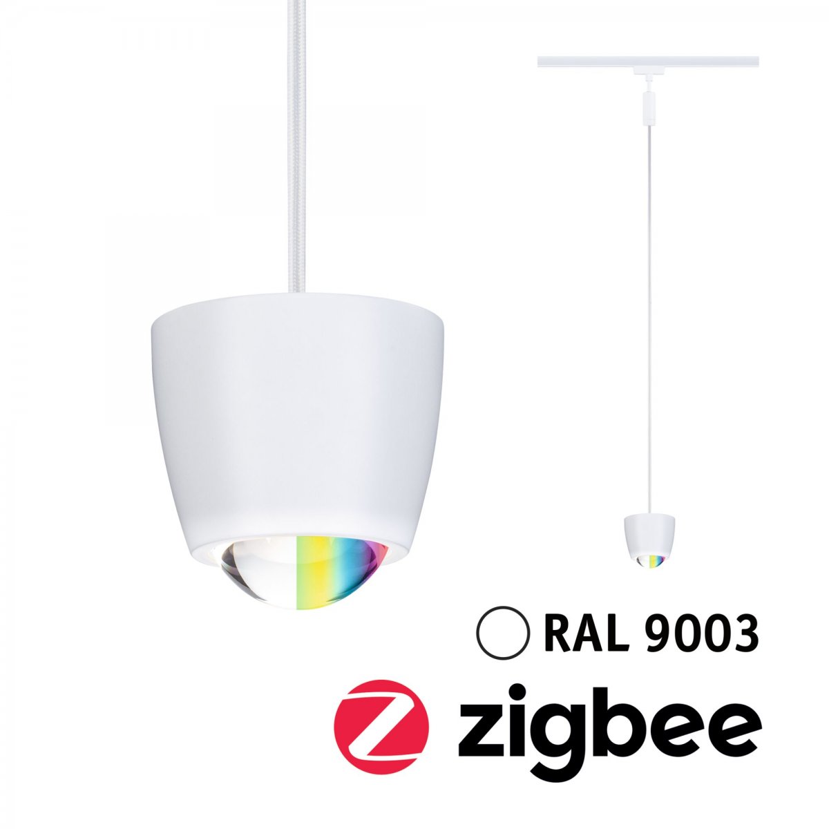 Paulmann 95683 URail LED Pendel Tyros Zigbee RGBW 230V Signalwei�