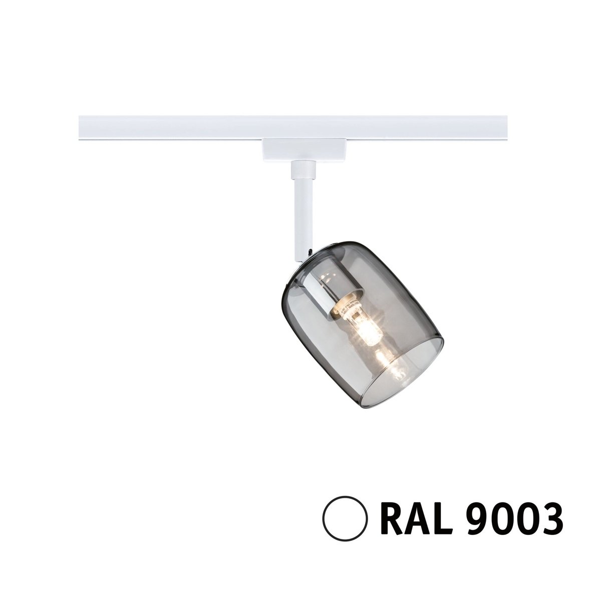 Paulmann 95700 URail Schienenspot Blossom G9 dimmbar 230V Signalwei� Rauchglas