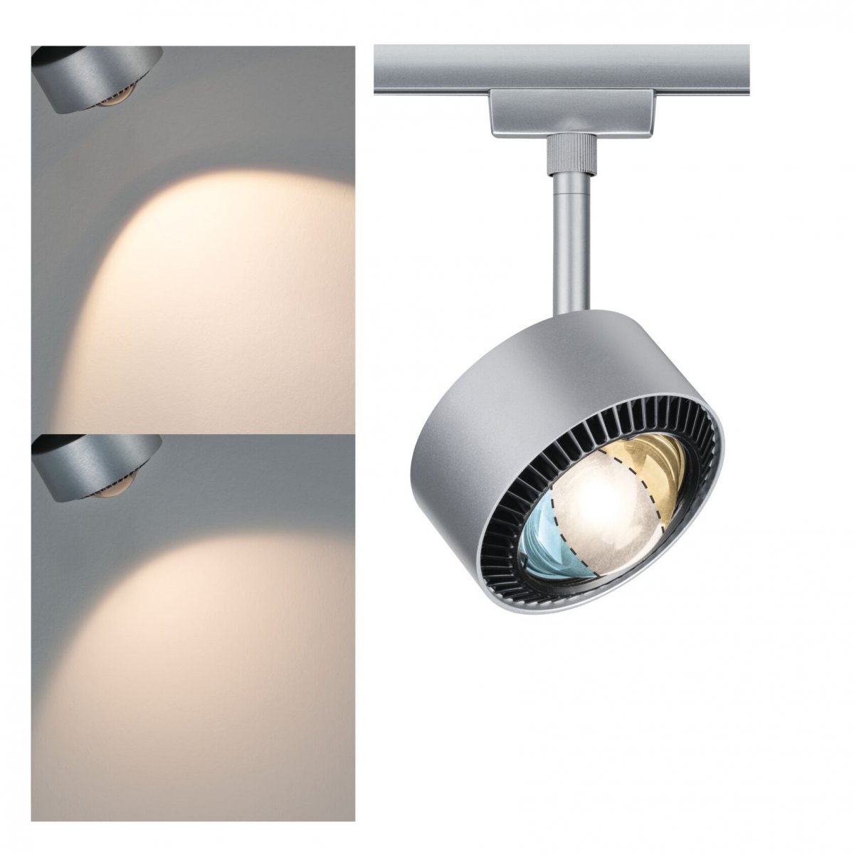 Paulmann 96769 URail LED Spot Aldan White Switch Chrom matt