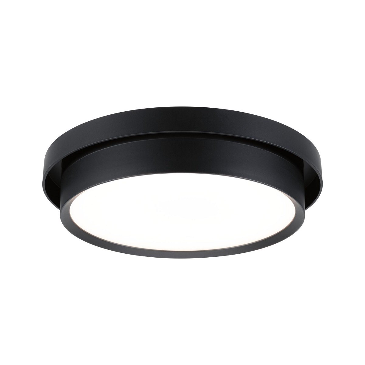 Paulmann 96780 LED Deckenleuchte Malik 28cm Schwarz matt 2700K 3-Step-Dim