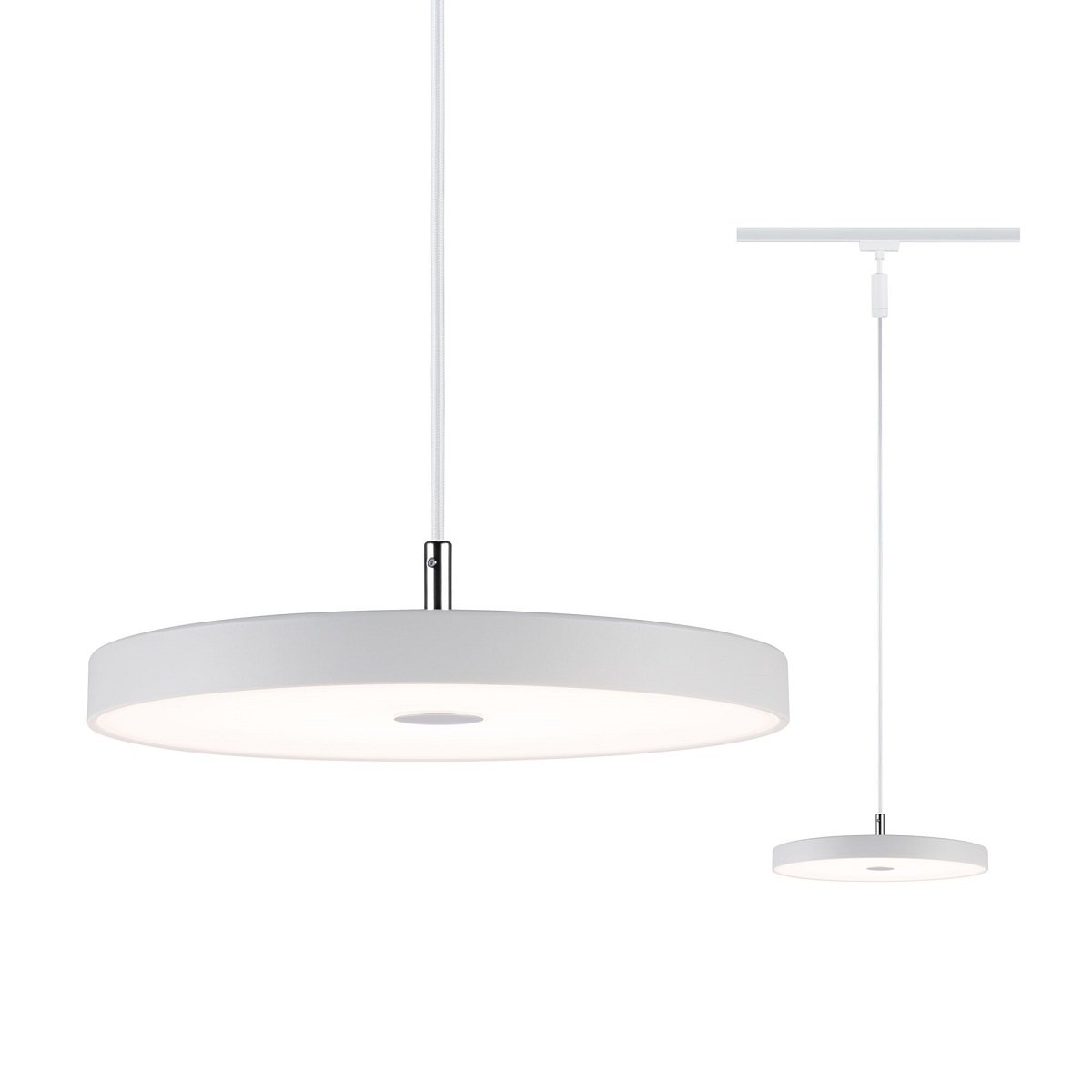 Paulmann 96791 URail LED Pendel Hildor 3000K dimmbar 230V Weiss