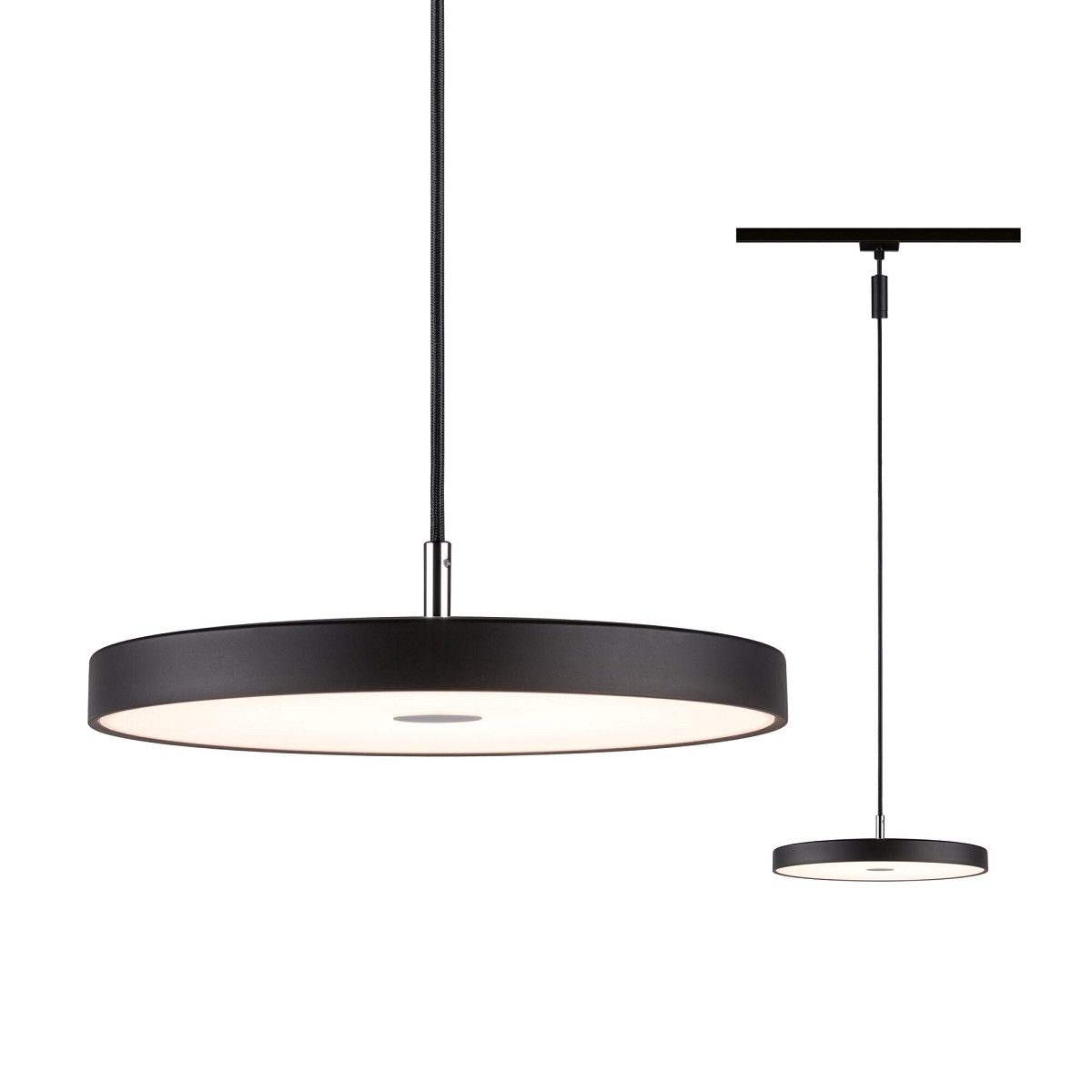 Paulmann 96792 URail LED Pendel Hildor 3000K dimmbar 230V Schwarz matt