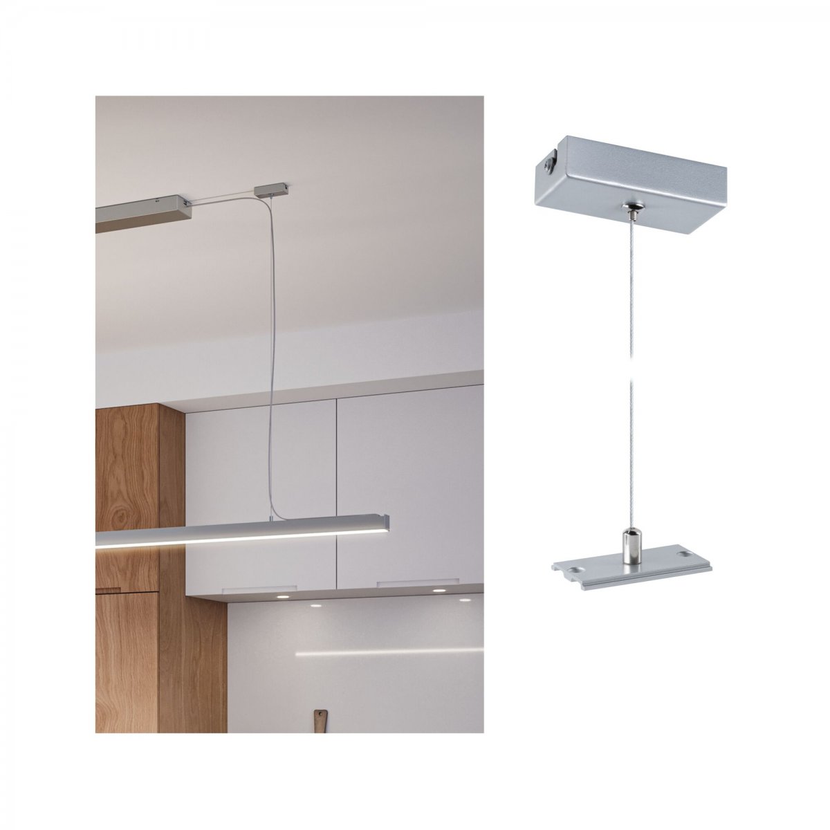 Paulmann 98188 Linion Zubeh�r Seilabh�ngung 1,5m chrom