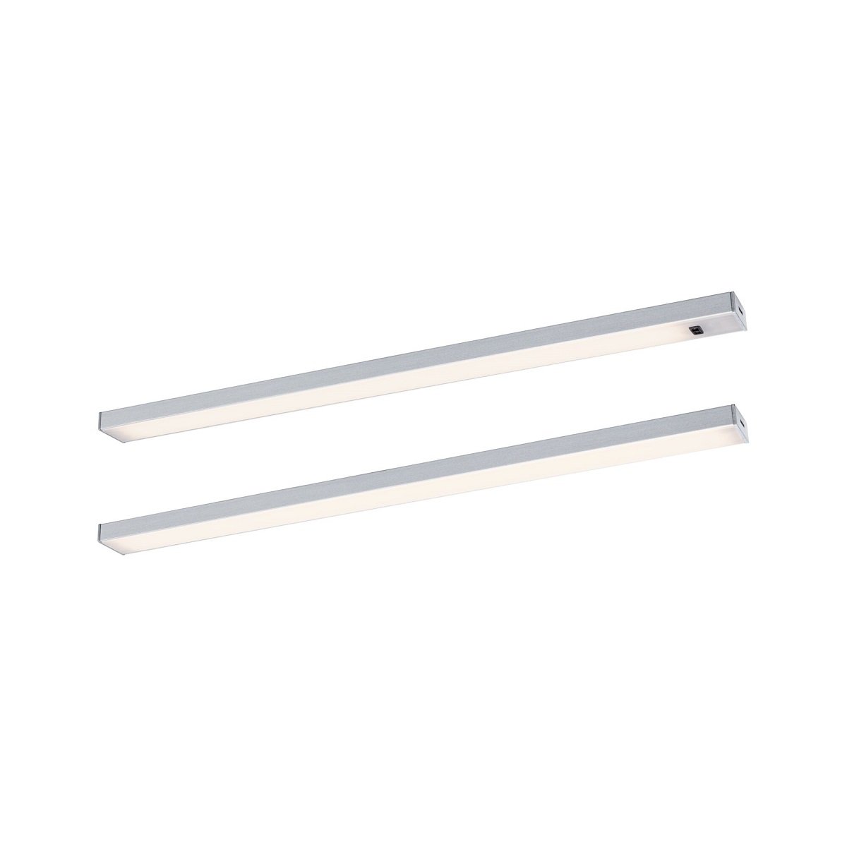 Paulmann 98608 LED Unterschrankleuchte Inline Basis 2er-Set 35cm 3000K dimmbar chrom matt