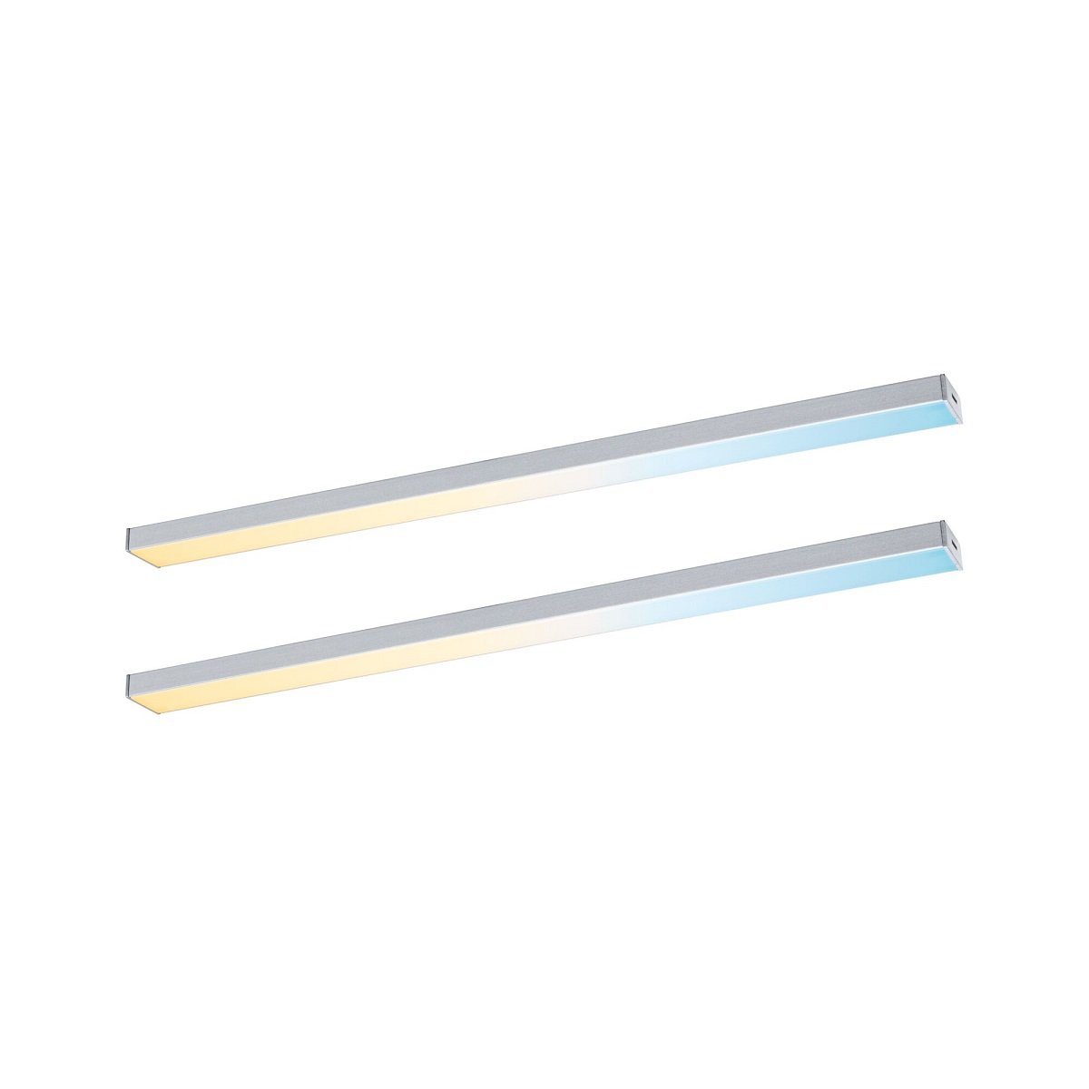 Paulmann 98613 LED Unterschrankleuchte Inline Erweiterung 2er-Set 35cm tunable white chrom matt