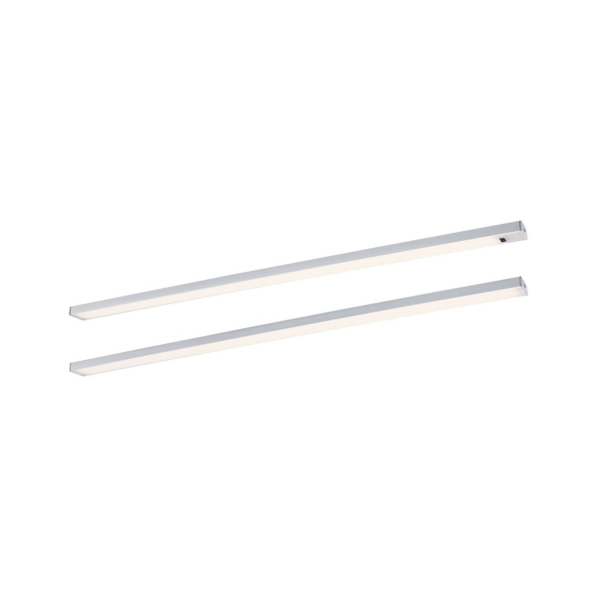Paulmann 98616 LED Unterschrankleuchte Inline Starterset 2er-Set 55cm 3000K dimmbar chrom