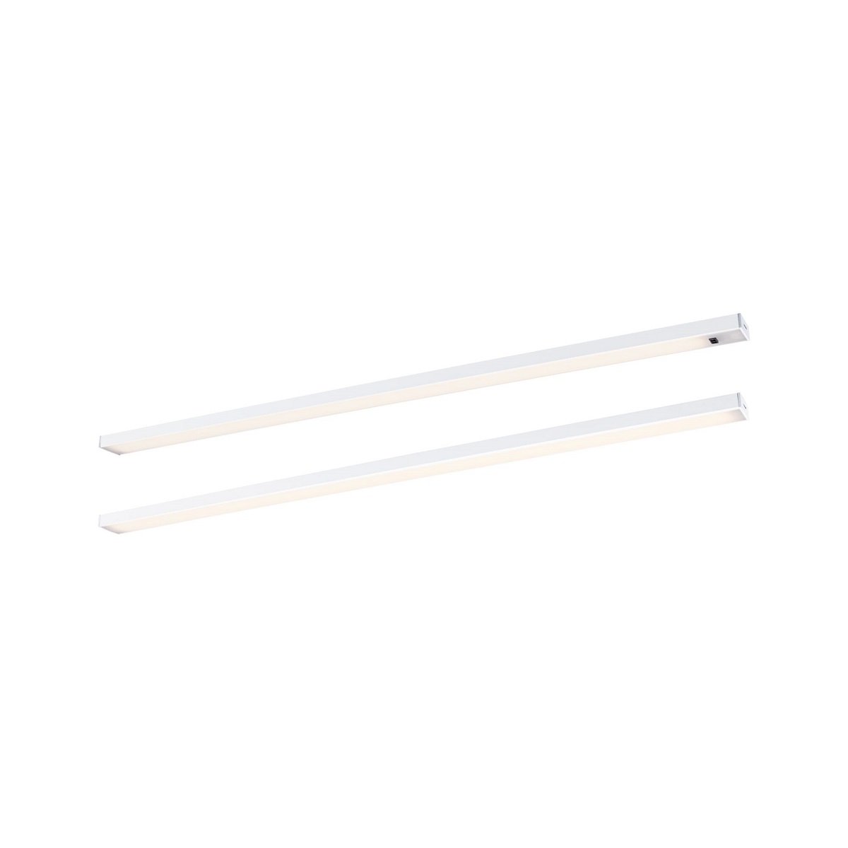 Paulmann 98618 LED Unterschrankleuchte Inline Starterset 2er-Set 55cm 3000K dimmbar wei�