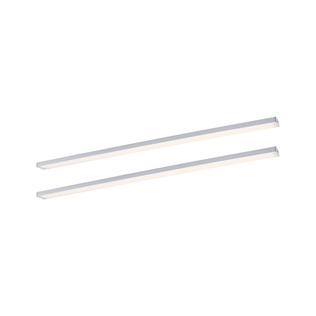 Paulmann 98620 LED Unterschrankleuchte Inline Erweiterung 2er-Set 55cm 3000K dimmbar chrom