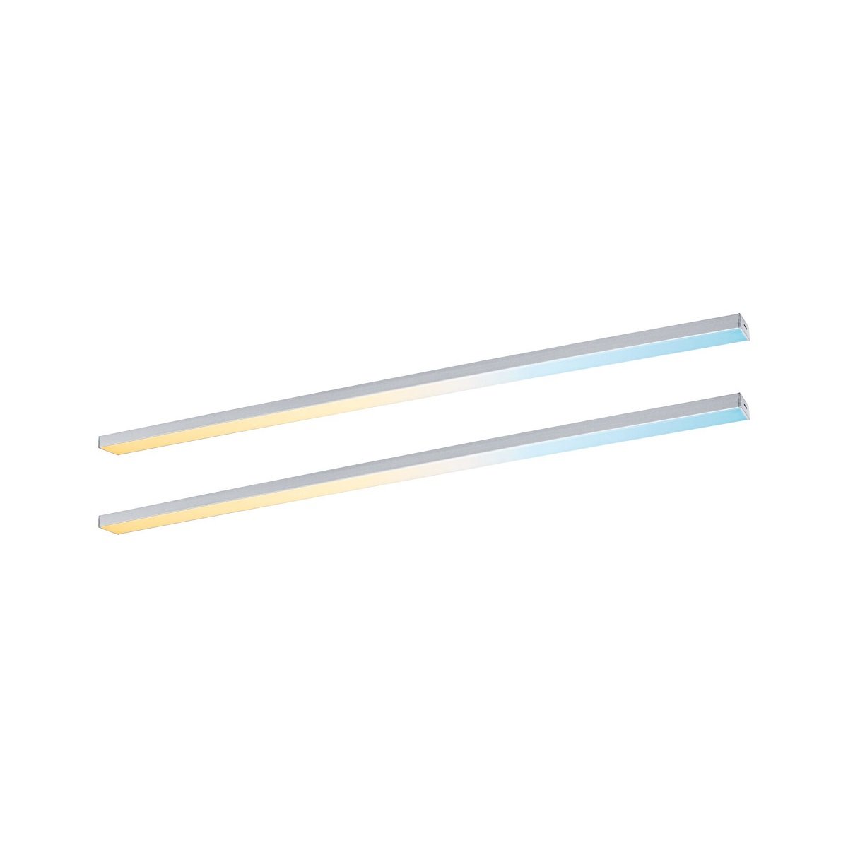 Paulmann 98621 LED Unterschrankleuchte Inline Erweiterung 2er-Set 55cm tunable white chrom