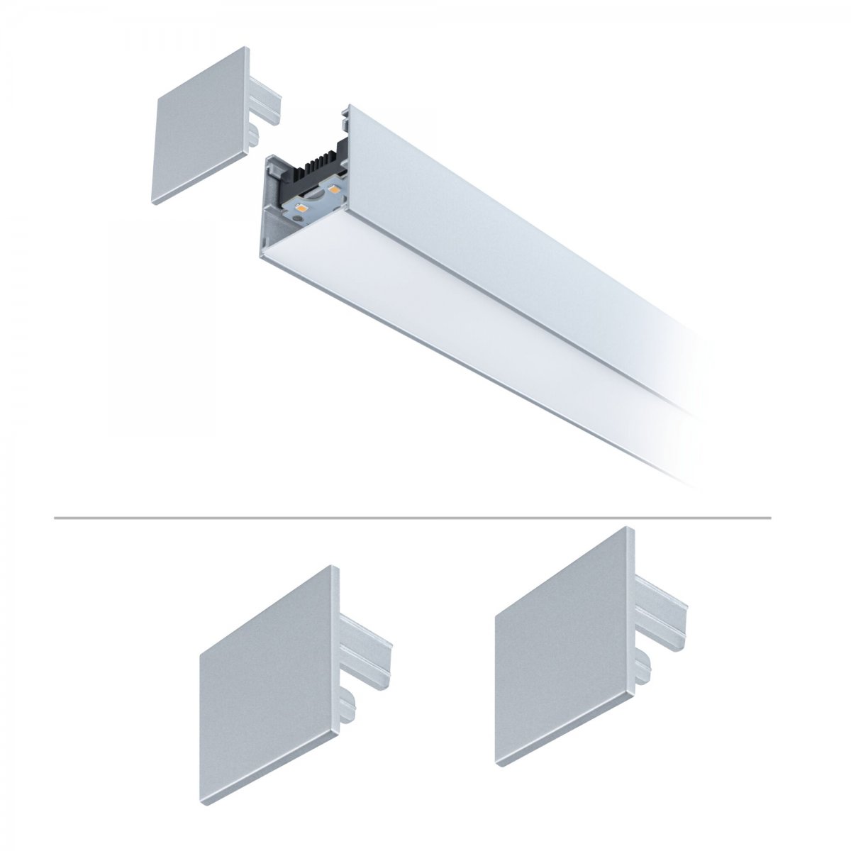 Paulmann 98625 Linion Zubeh�r Endkappe 2er-Set Chrom