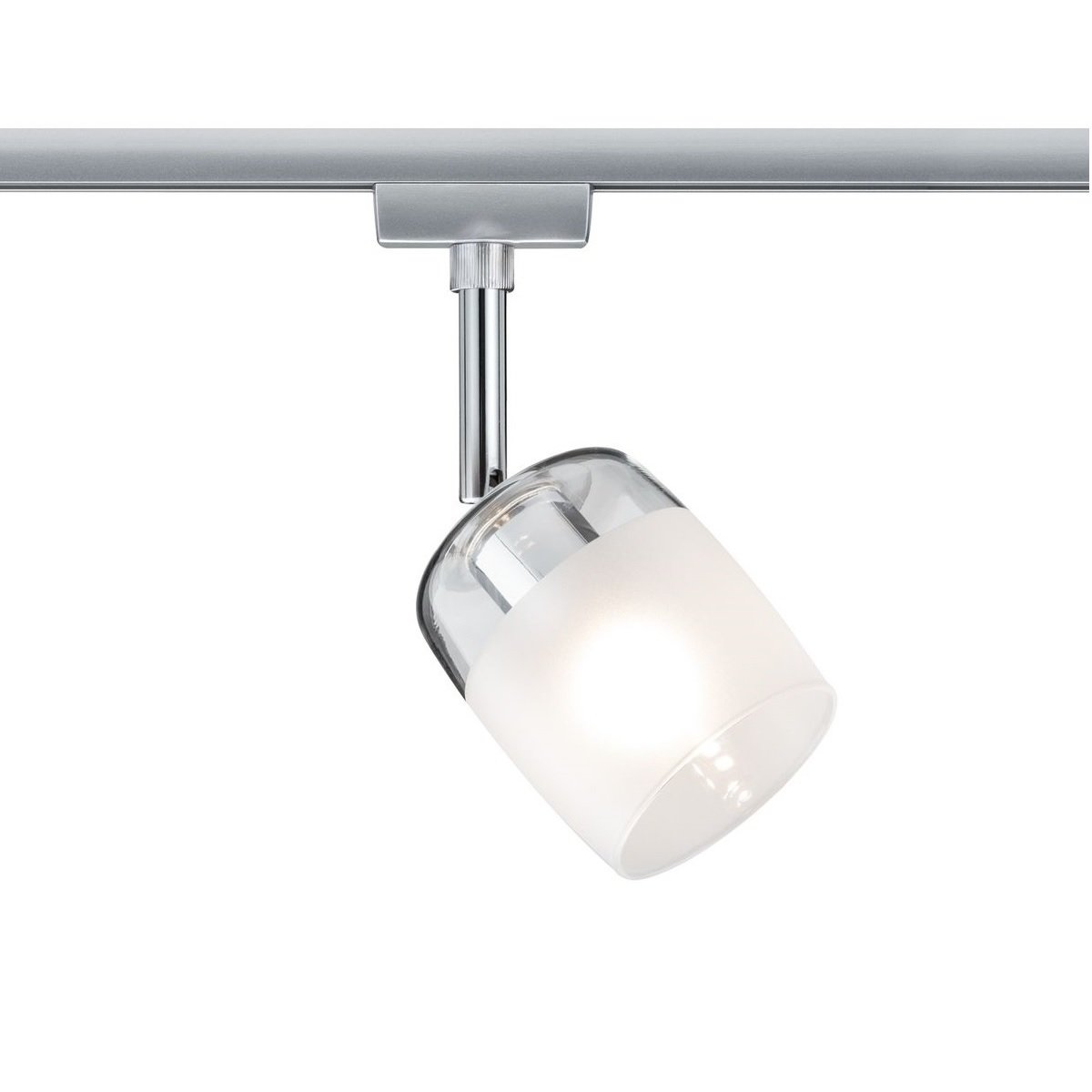 Paulmann Design URail No. 95338 URail Spot Blossom Chrom matt  Klar-Satinglas max. 10W