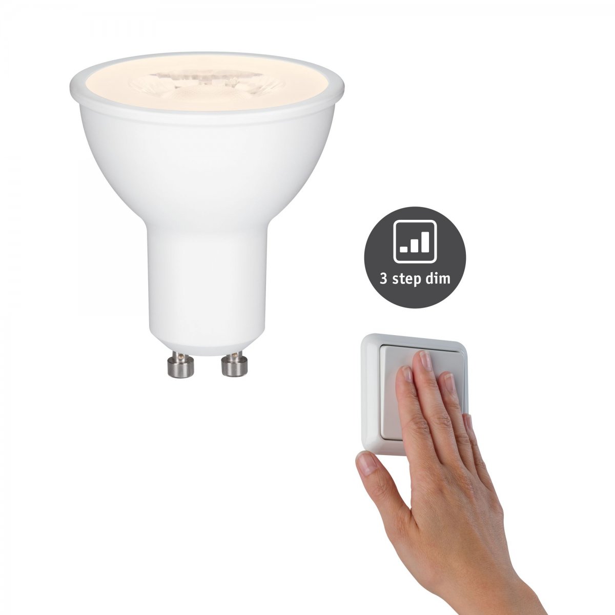 Paulmann No. 28577 LED Reflektor 6,5W GU10 warmwei� 3step dimmbar