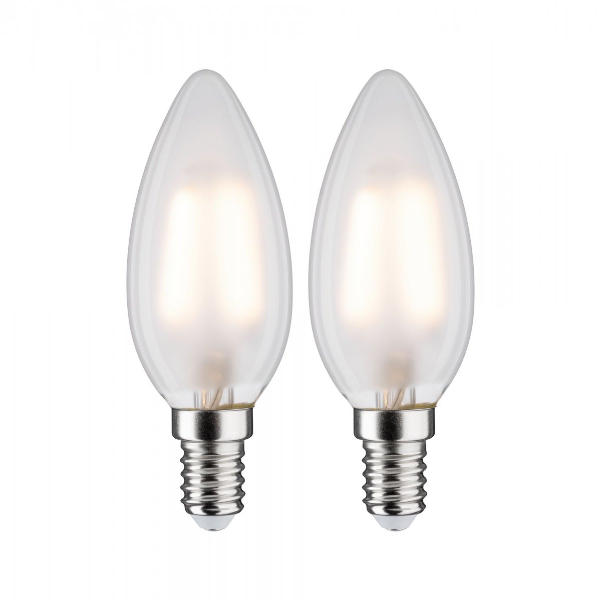 Paulmann No. 28637 LED Kerze 5 Watt E14 Matt 2700 K 2er-Set