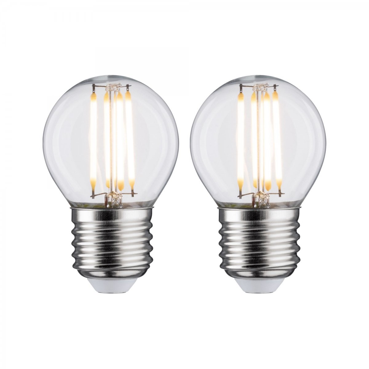 Paulmann No. 28640 LED Tropfen 5 Watt E27 Warmwei� Klar 2er Set