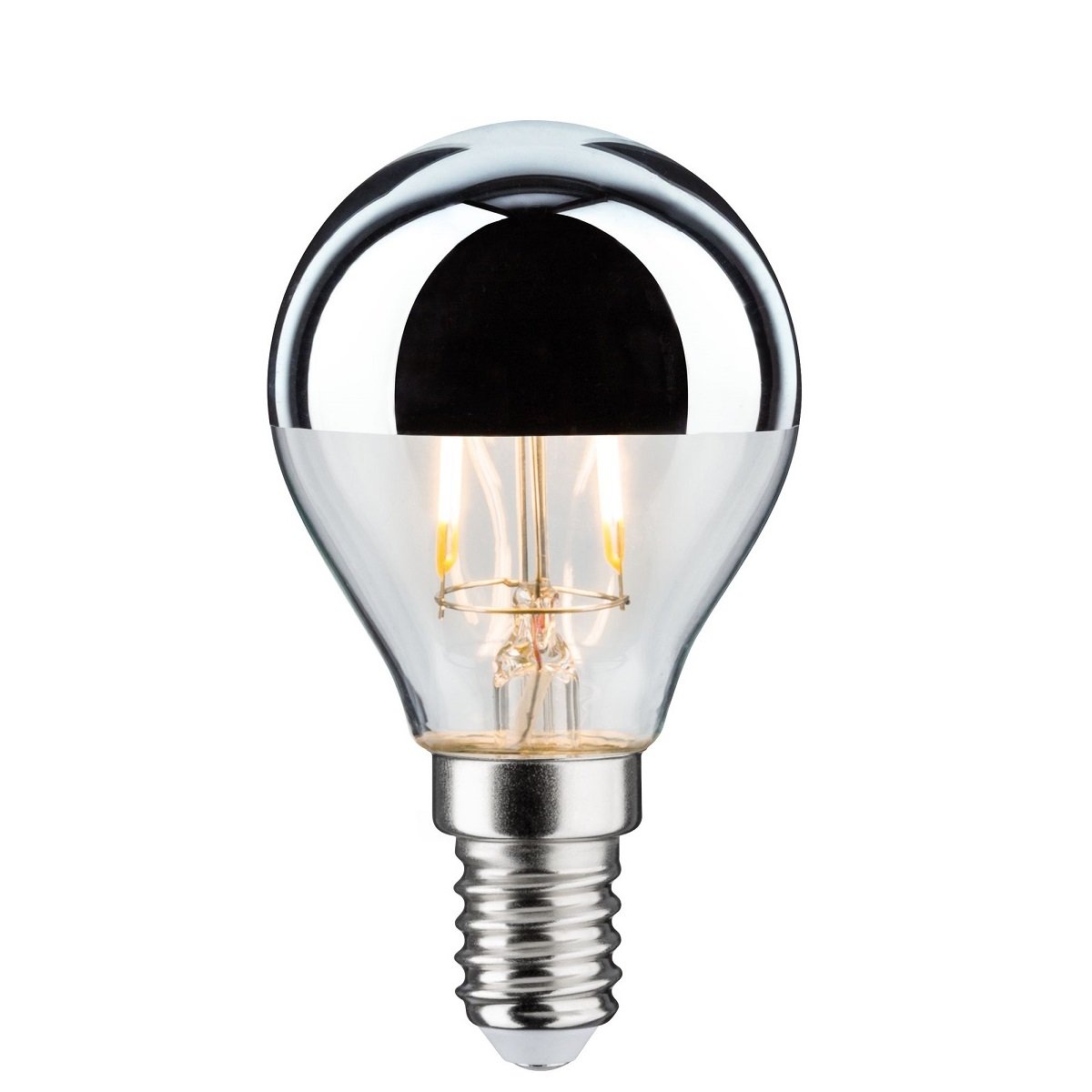Paulmann No. 28663 LED Tropfen 2,6W E14 Kopfspiegel Silber Warmwei�