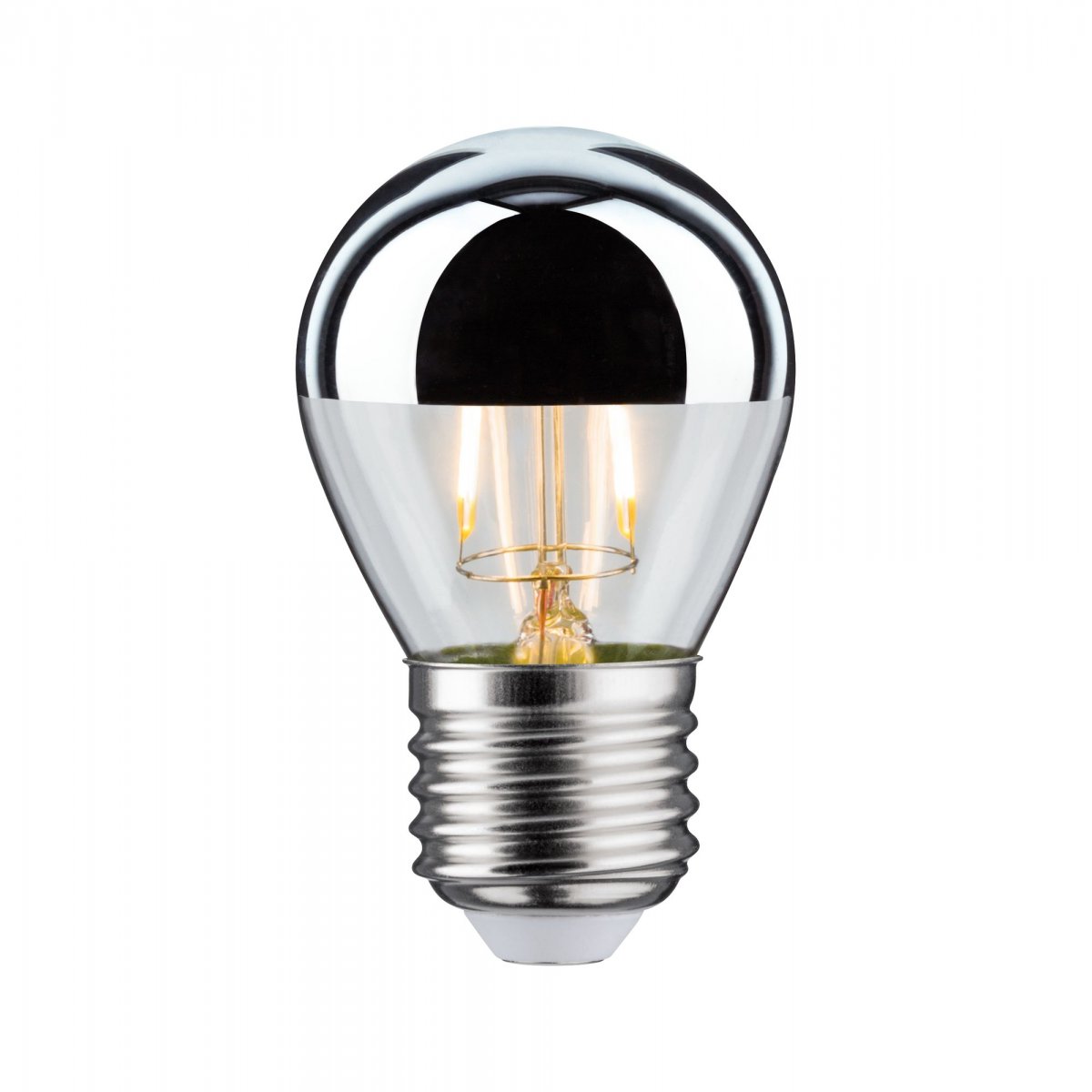 Paulmann No. 28664 LED Tropfen 2,6W E27 Kopfspiegel Silber Warmwei�