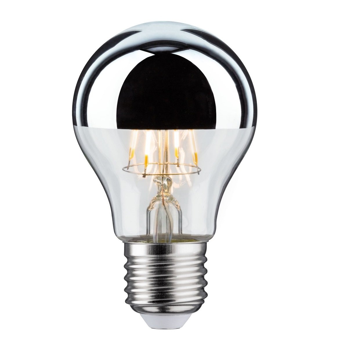 Paulmann No. 28669 LED Standardform 4,8W E27 Kopfspiegel Silber Warmwei�