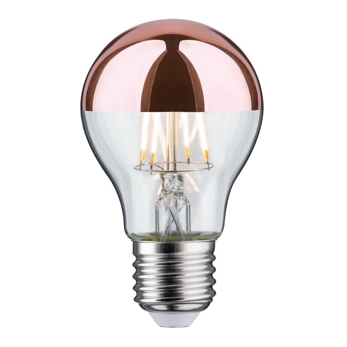 Paulmann No. 28671 LED Standardform 6,5W E27 Kopfspiegel Kupfer Warmwei�