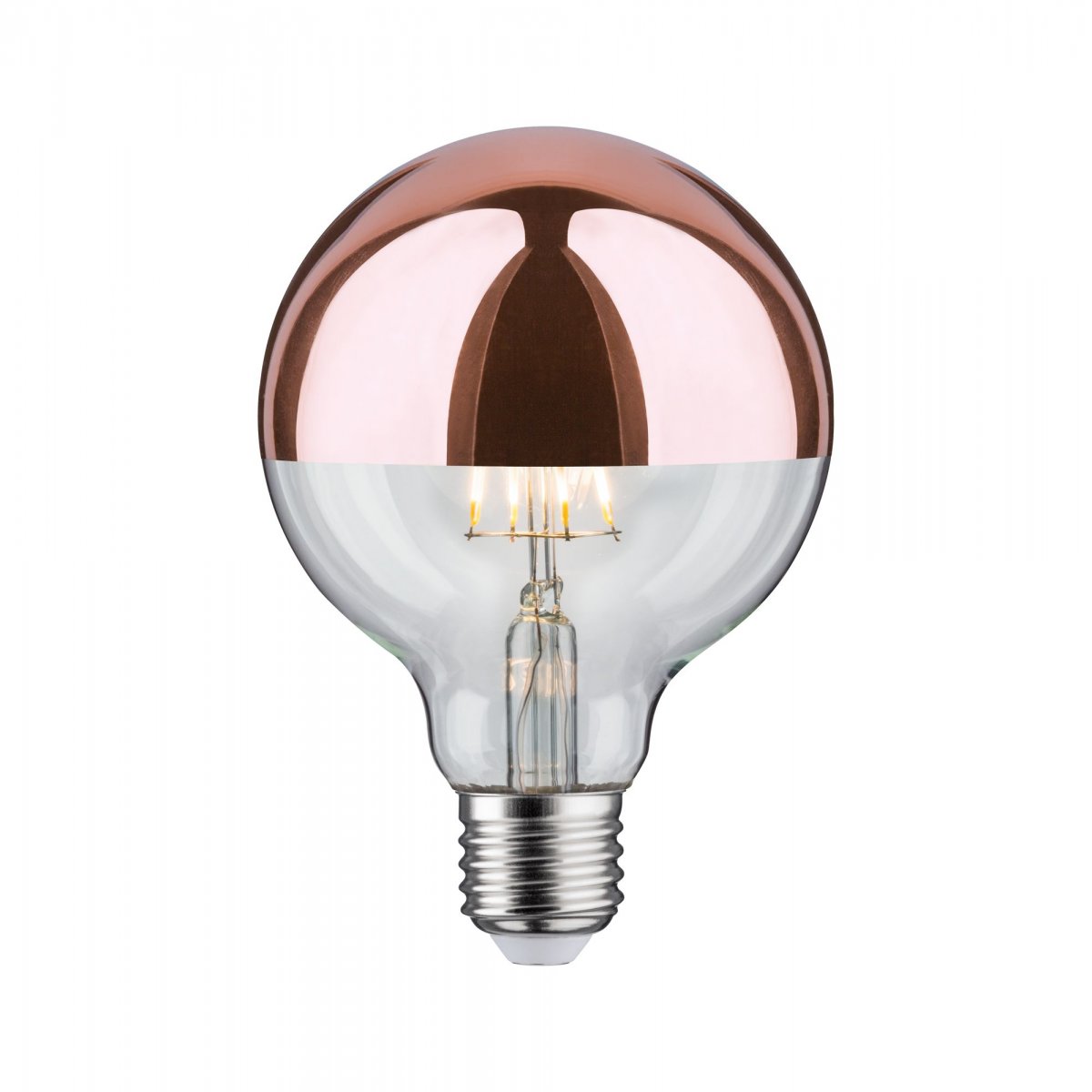 Paulmann No. 28674 LED Globe 95 6,5W E27 Kopfspiegel Kupfer Warmwei�
