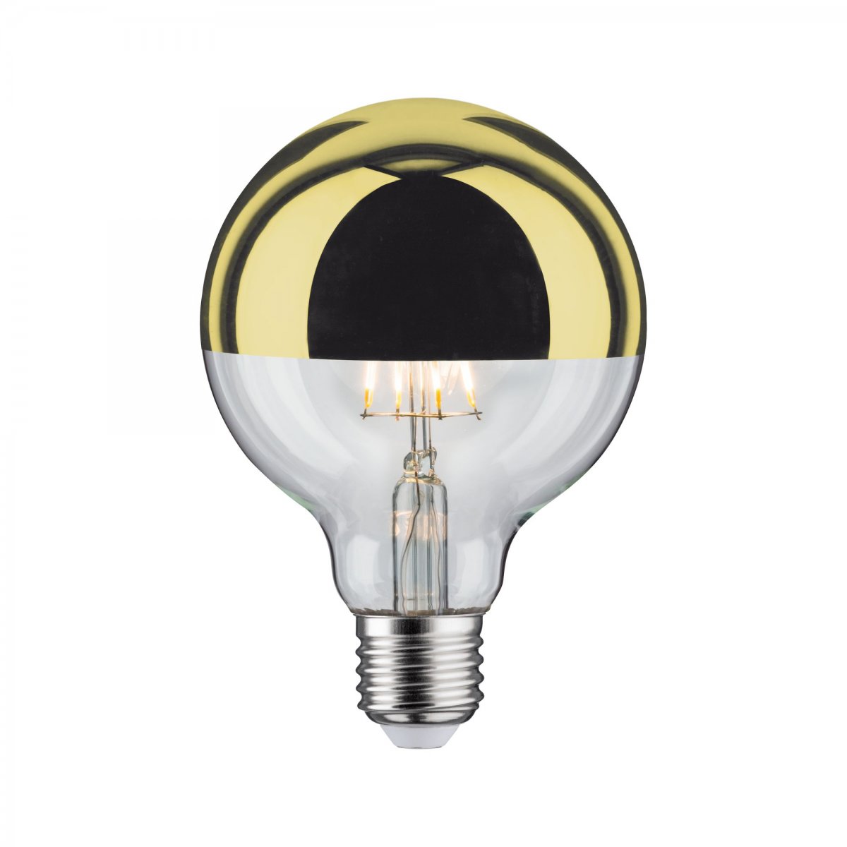 Paulmann No. 28675 LED Globe 95 Kopfspiegel Gold 6,5W E27 Warmwei�