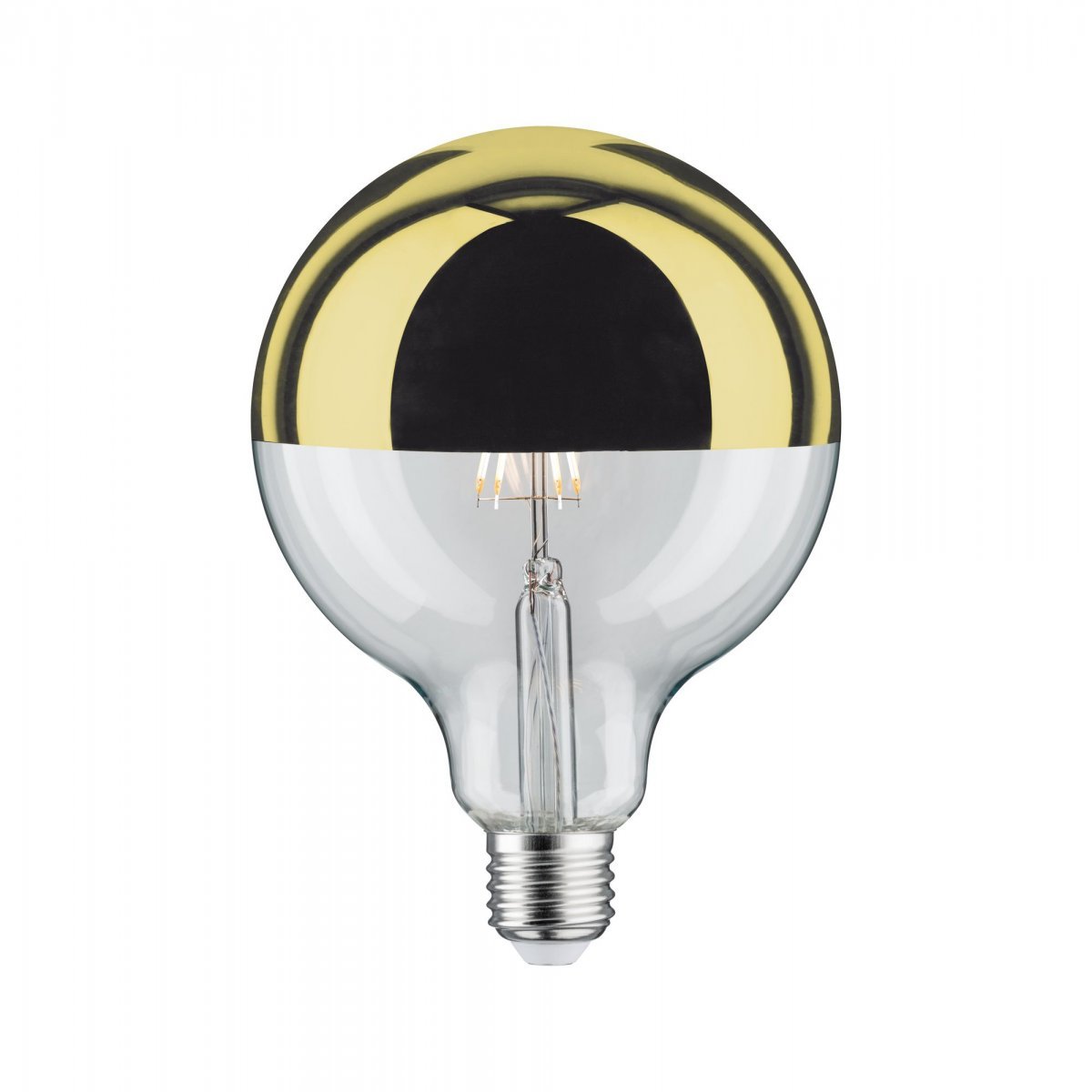 Paulmann No. 28678 LED Globe 125 Kopfspiegel Gold 6,5W E27 Warmwei�