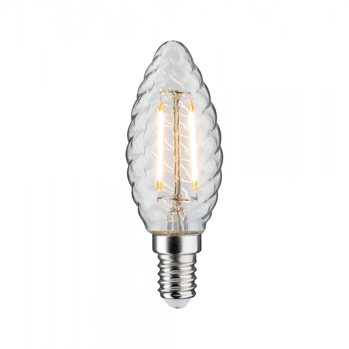 Paulmann No. 28706 LED Kerze gedreht 2,6 Watt E14 Klar Warmwei�