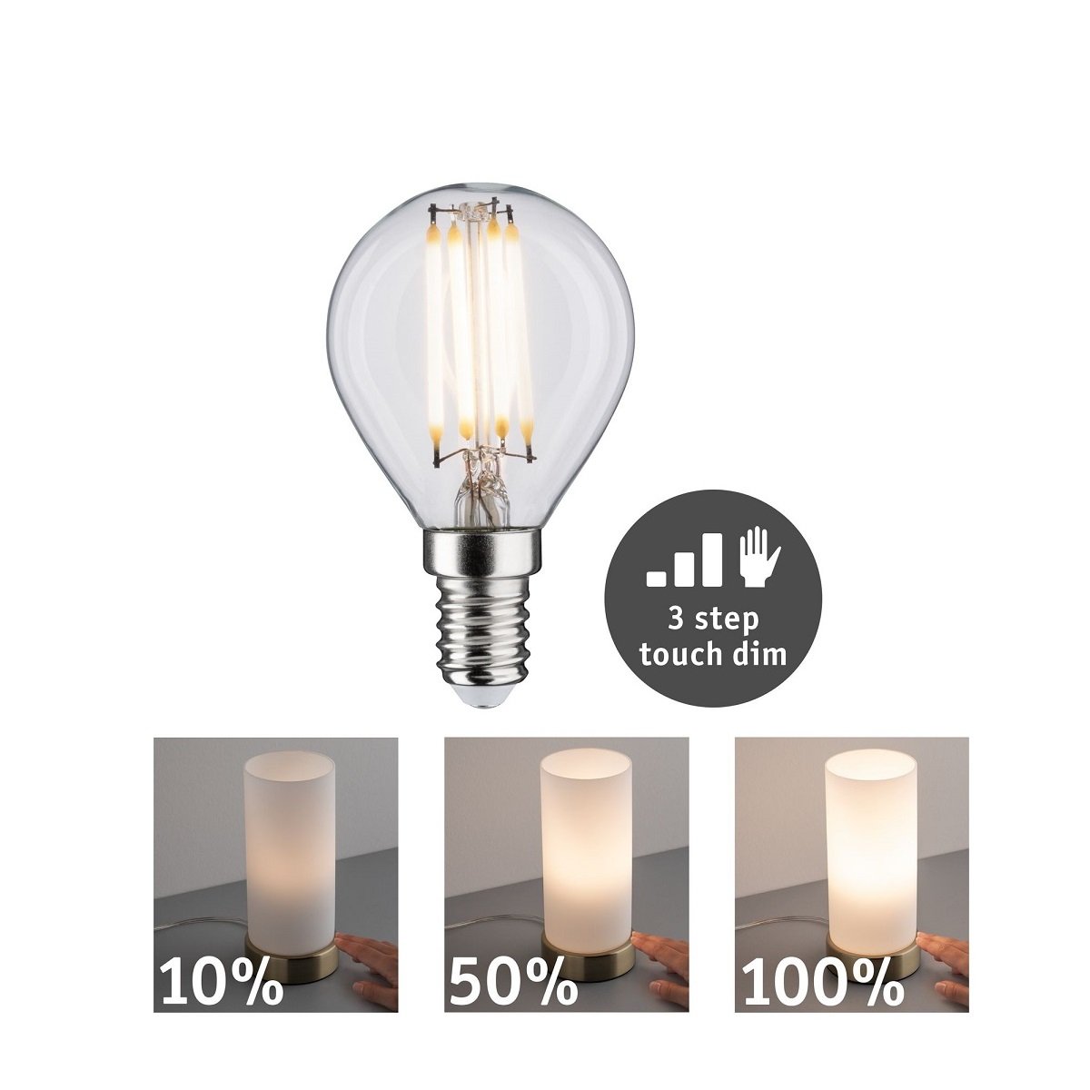 Paulmann No. 28739 LED Tropfen 5W E14 2.700K touch dim --> Leuchten &  Lampen online kaufen im Shop