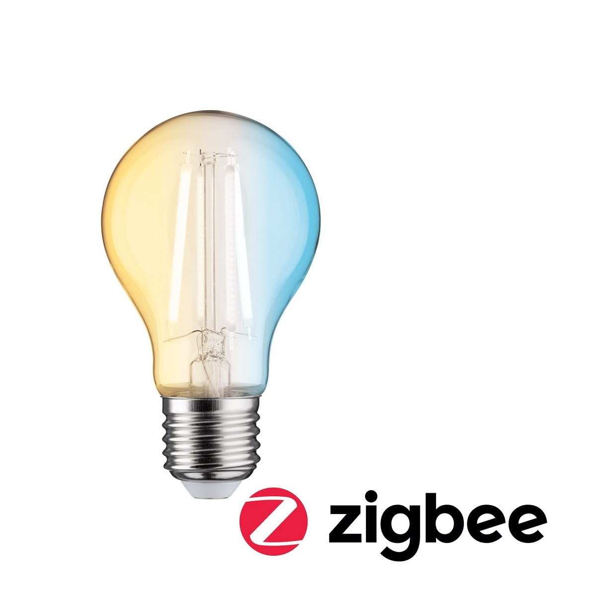 Paulmann No. 50393 LED Zigbee Standardform 4,7 Watt E27 klar 2.200 - 6.500K  TunableWhite --> Leuchten & Lampen online | Standleuchten