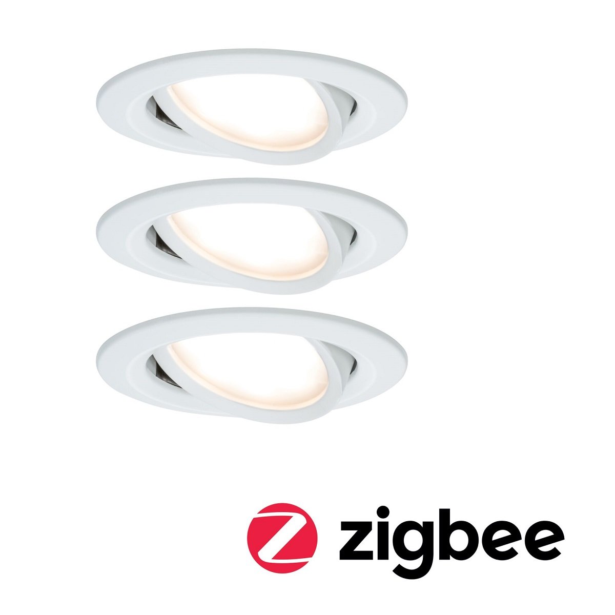 Paulmann No. 5140 Einbauleuchte Nova Coin 3x6,5W 2700K inkl. Zigbee Controller Cephei 
