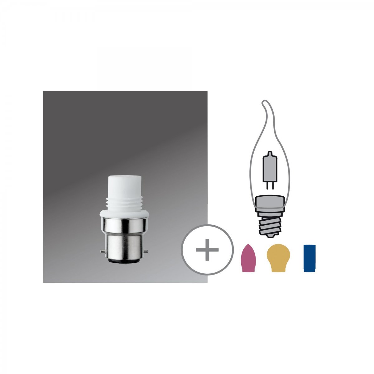 Paulmann No. 54927 Minihalogen Sockel für G9 Stiftsockel B22d 230V Weiß -->  Leuchten & Lampen online kaufen im Shop ligh