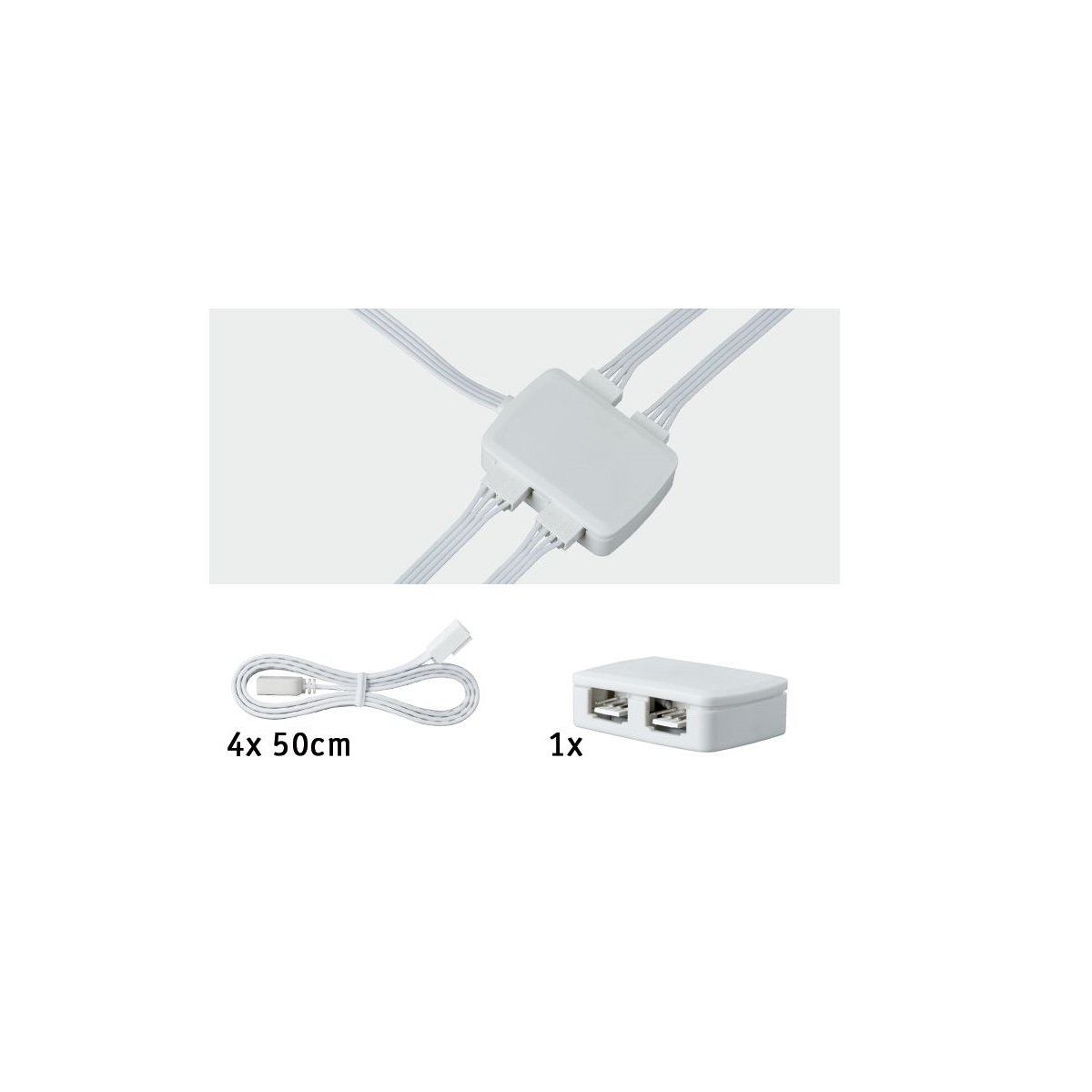 Paulmann No. 70203 YourLED Junctionbox 4-fach Verteilung Wei�, Kunststoff